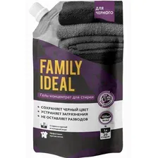Гель-концентрат для стирки черных и темных тканей, 1 л Family Ideal
