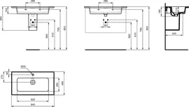 Консоль Ideal Standard Conca E2654XG с раковиной Strada II T300301