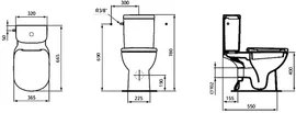 Напольный унитаз Ideal Standard Tempo с бачком и микролифтом T331201+T427301+T679401