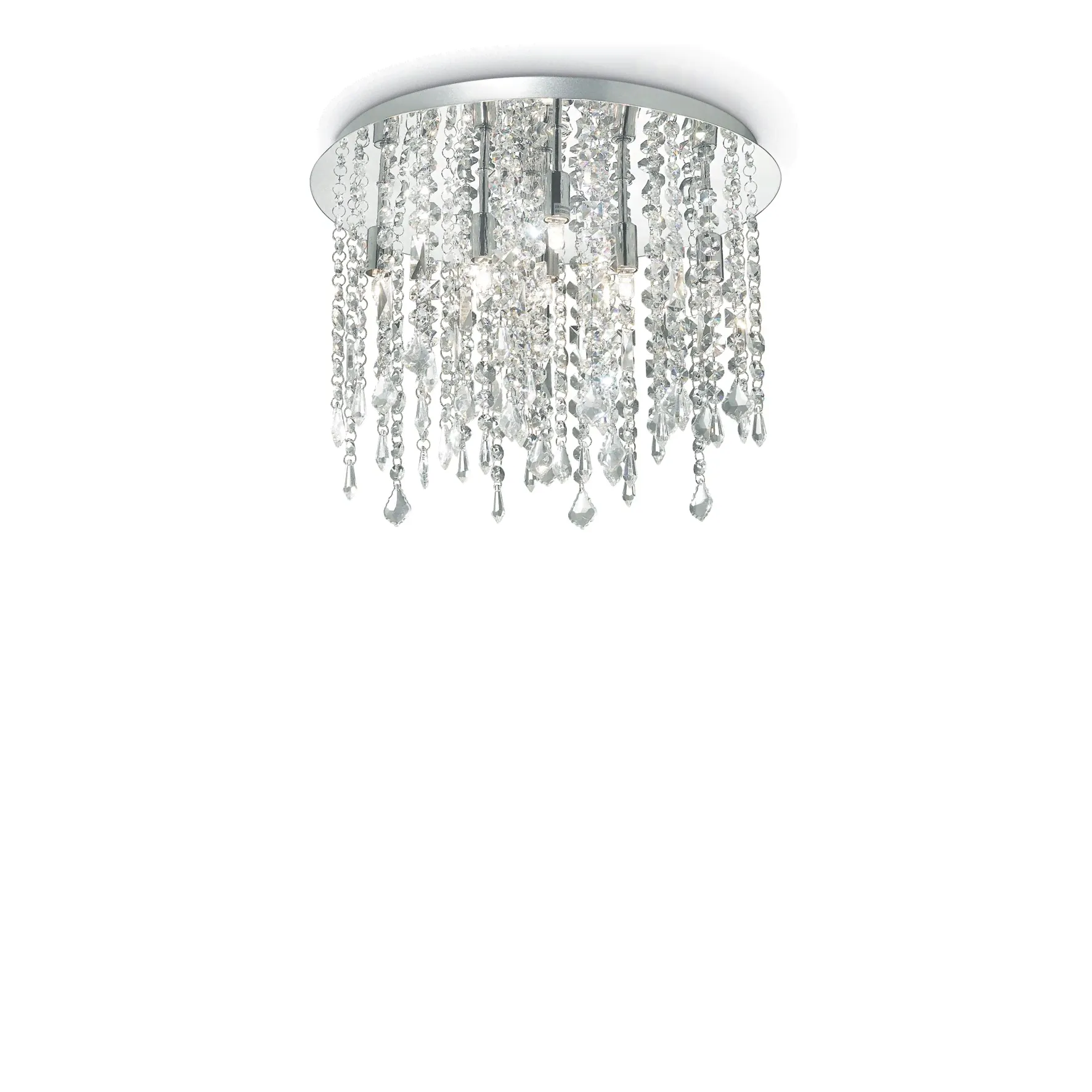 Светильник потолочный ideal lux Royal PL8 макс.8x40Вт G9 230В IP20 Хром/Прозрачный Металл/Хрусталь 052991.