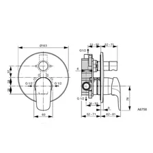 Готовый набор смесителей Ideal Standart Ceraflex BC447AA