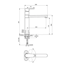 Смеситель для кухни Ideal Standard Cerafine Model О BC501AA