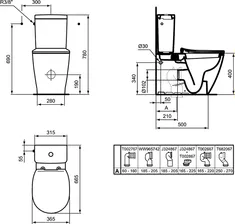 Напольный унитаз Ideal Standard Connect с микролифтом E803701+E712701