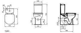 Унитаз компакт Ideal Standard Tempo T328101